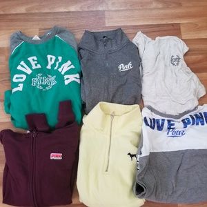 6 authentic Victoria secret fall tops